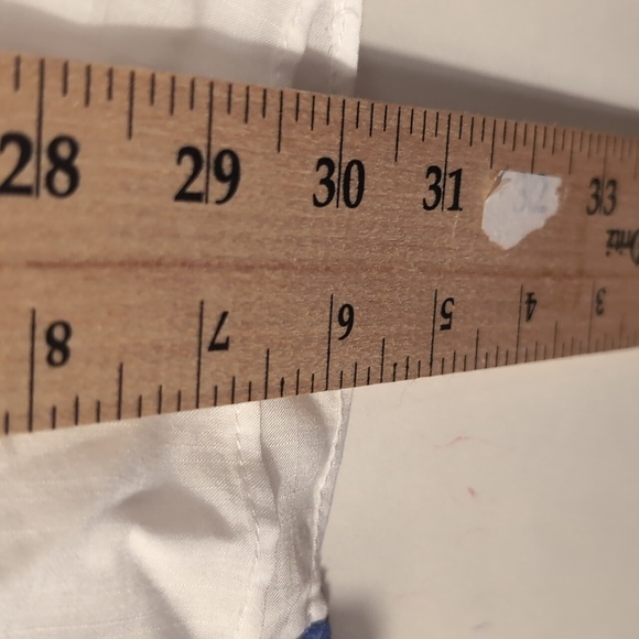 White house black market Embroidered White and Blue Tunic Top Suze 6 - Picture 9 of 13